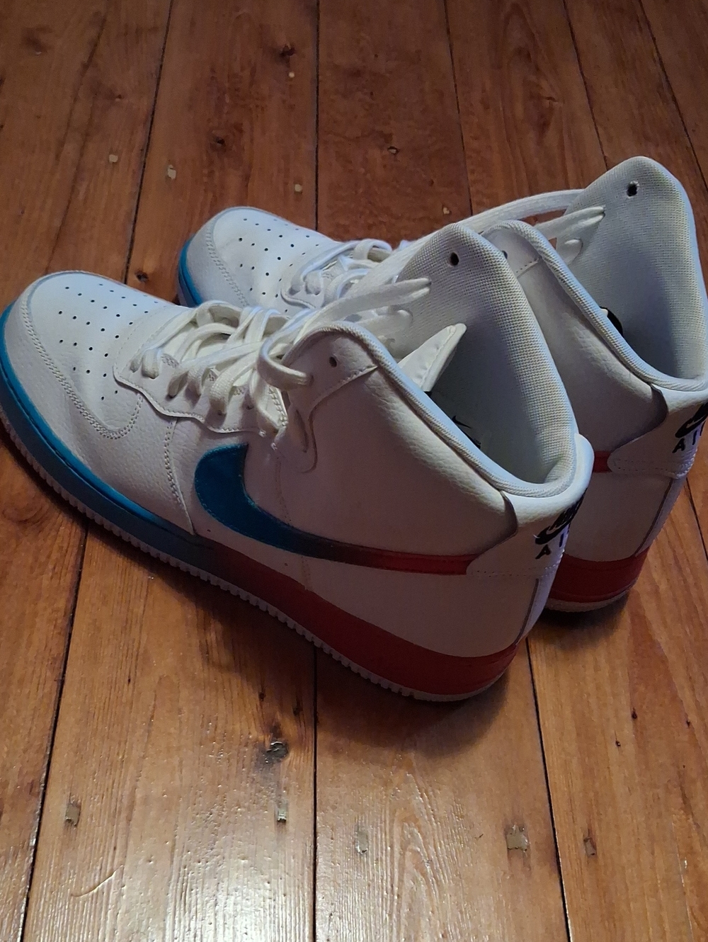 Nike Air Force 1 Hi '07 LV8 Blue Ember Glow Mens 13 - Picture 3 of 7